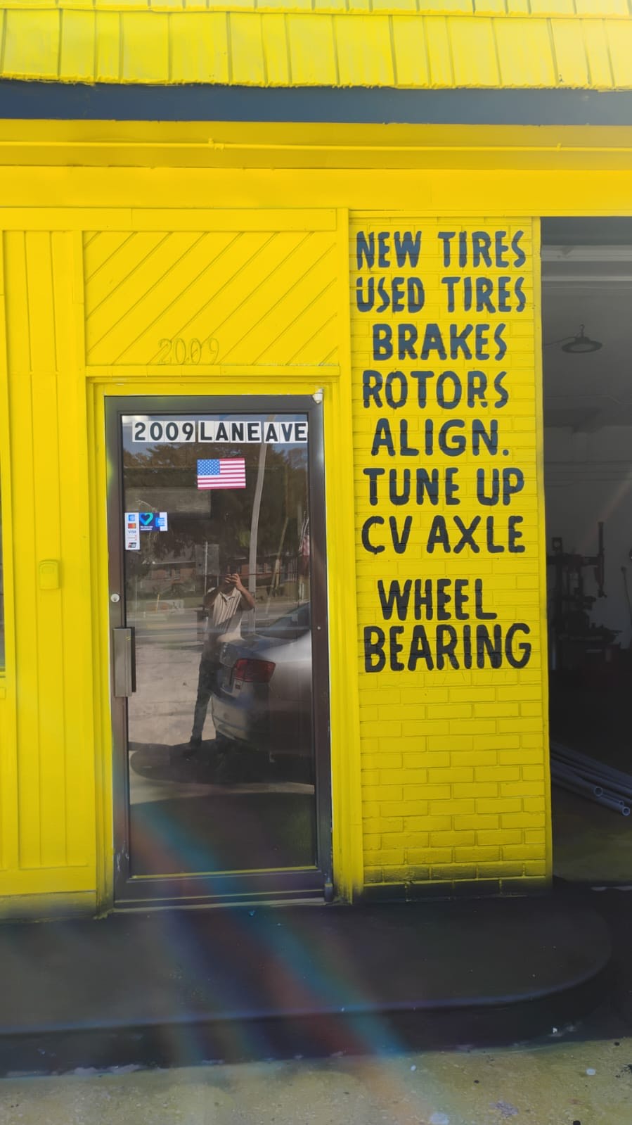 Shop address signage