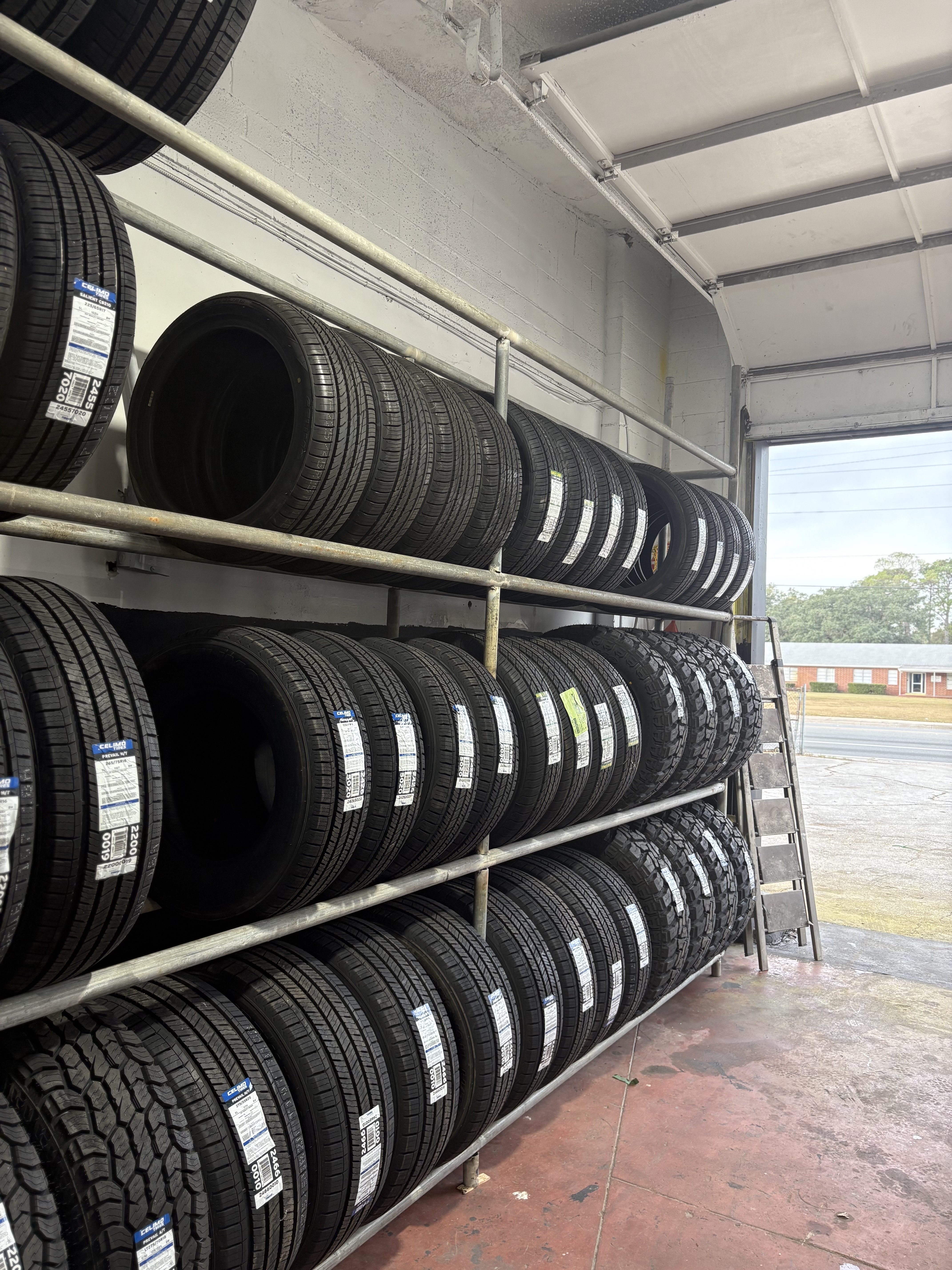 New tires installation