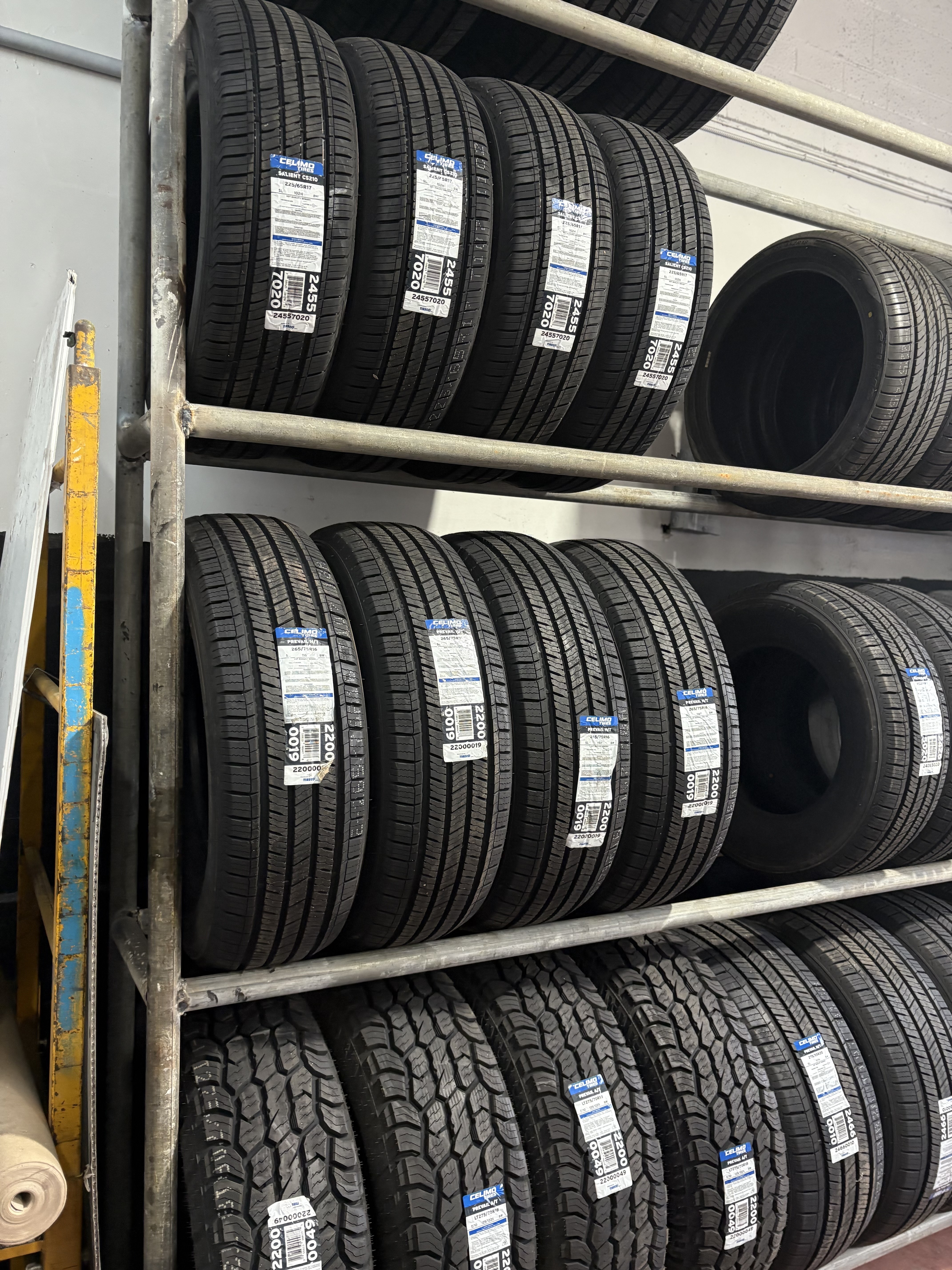 Used tire display